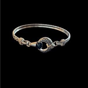 Andrea Candela Silver Bracelet with Black Onyx Gemstone